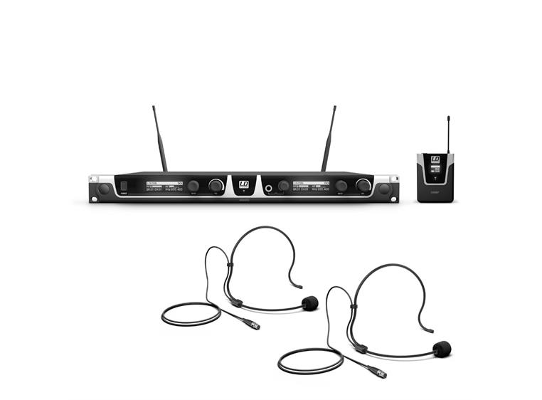 LD Systems U506 BPH 2 trådløst system 2x lommesender, 2x hodebøylemikrofon