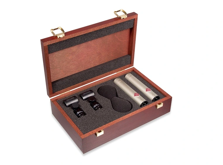 Neumann KM 185 Stereo Set Super-cardioid micrs. Nickel 