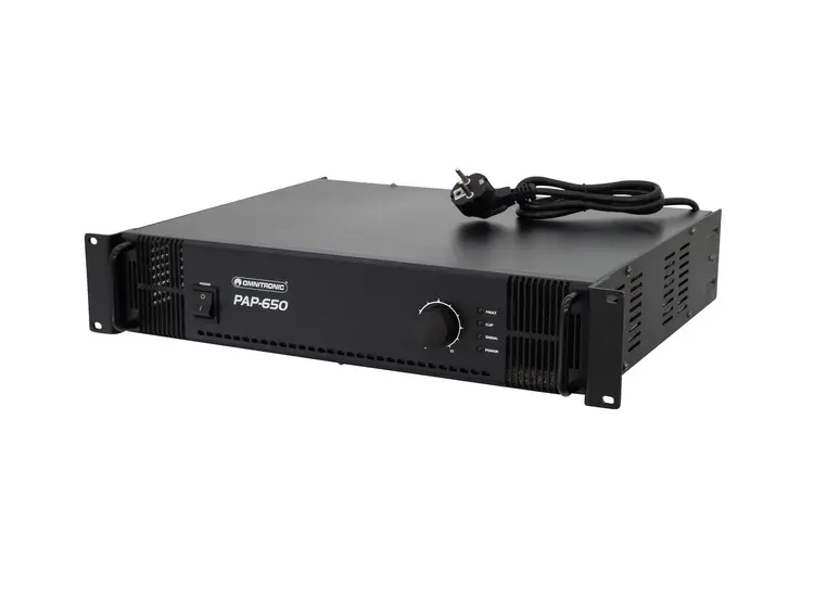 OMNITRONIC PAP-650 PA Amplifier 70V, 100V, 650W RMS 