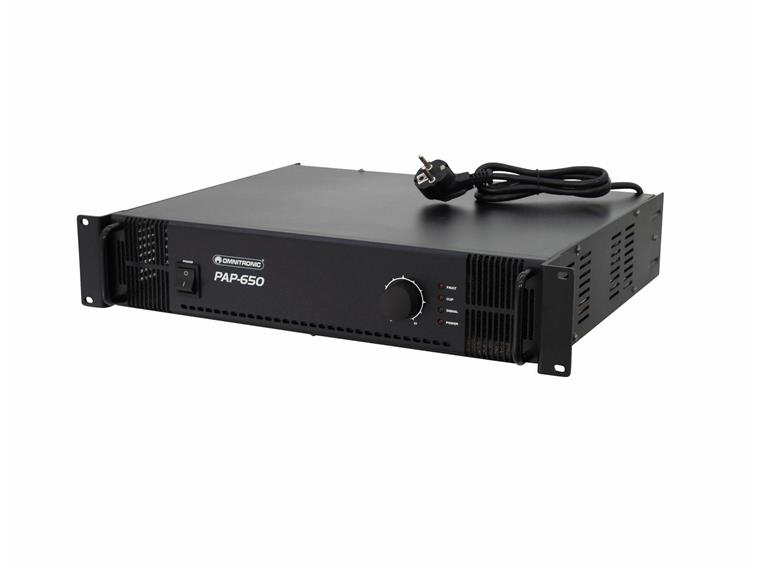 OMNITRONIC PAP-650 PA Amplifier 70V, 100V, 650W RMS