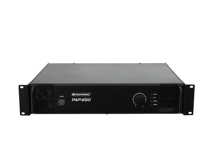OMNITRONIC PAP-650 PA Amplifier 70V, 100V, 650W RMS 