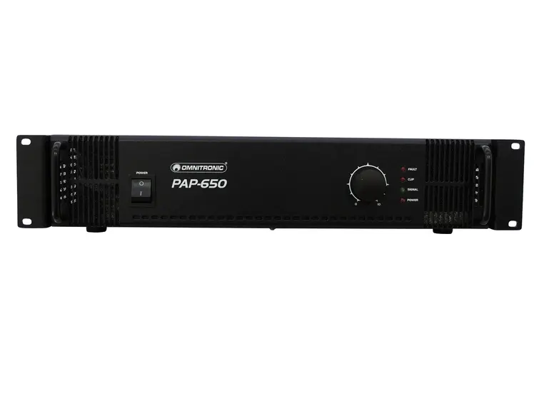 OMNITRONIC PAP-650 PA Amplifier 70V, 100V, 650W RMS 