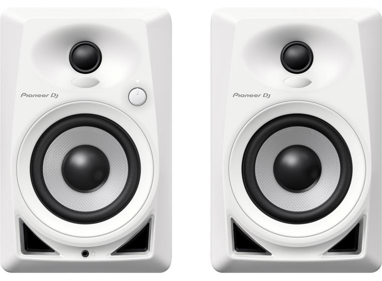 Pioneer DJ DM-40-W 4" Monitor (par) Hvit utførelse