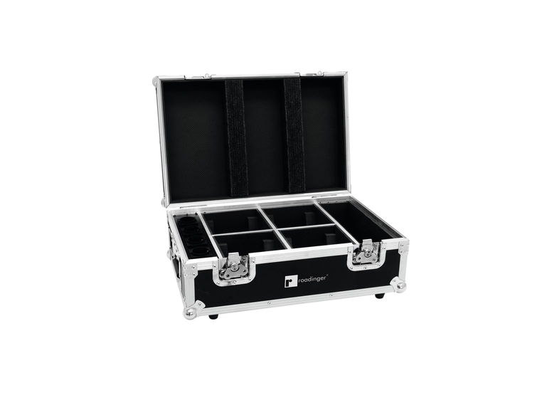 ROADINGER Flightcase 4x AKKU TL-3 Trusslight QuickDMX with charger 