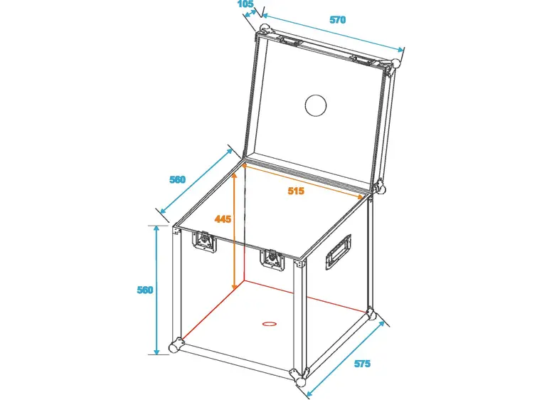 ROADINGER Flightcase Mirror ball 50cm 