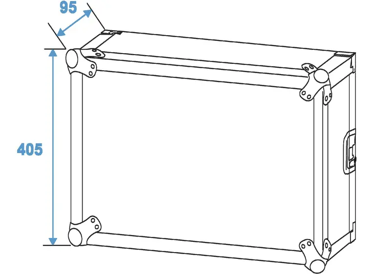 ROADINGER Rack Profi 8U 45cm 