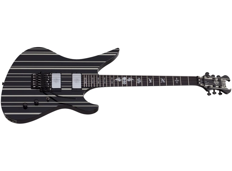 Schecter Synyster Gates Custom Gloss Black w/Silver Pin Stripes 