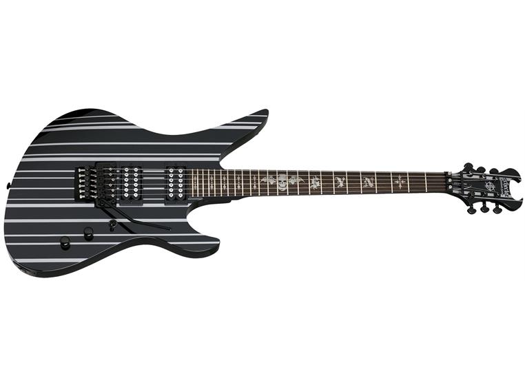 Schecter Synyster Standard Gloss Black with Silver Pin Stripes