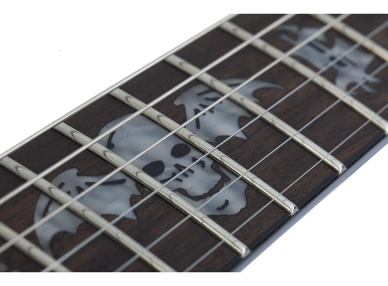 Schecter Synyster Standard Gloss Black with Silver Pin Stripes 