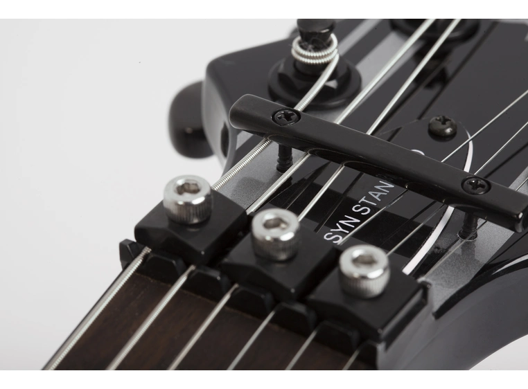 Schecter Synyster Standard Gloss Black with Silver Pin Stripes 