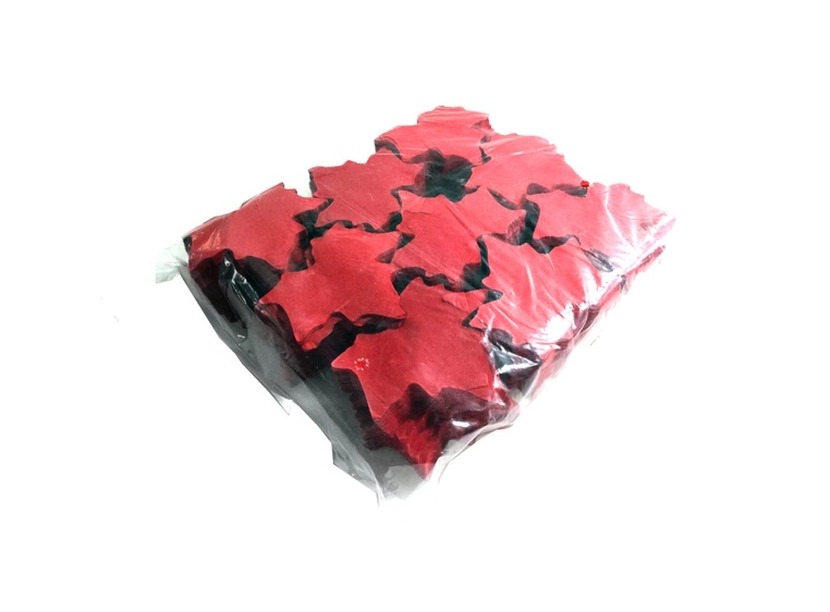 TCM FX Slowfall Konfetti Blader 100x100mm, Rød, 1kg 