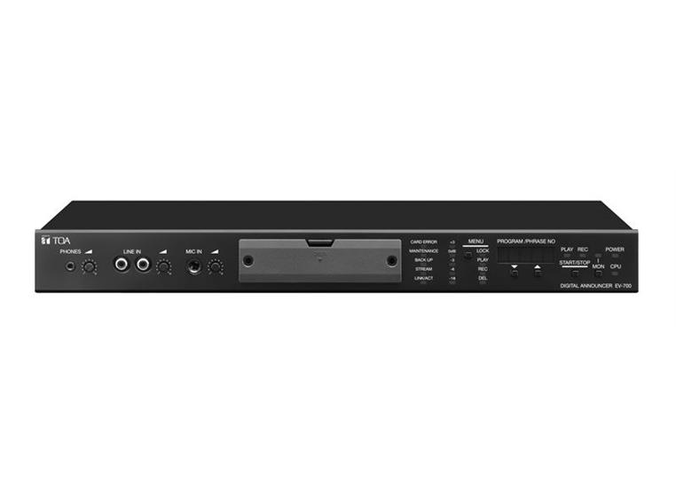 TOA EV-700 Digital Announcer (Record & Playback), 16 direktetrigg