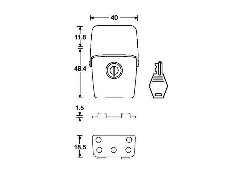 Adam Hall Hardware 19061 A - Spacer Plate for 19061 / 19061C 