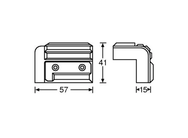 Adam Hall Hardware 4072 - Cabinet Corner plastic stackable b 