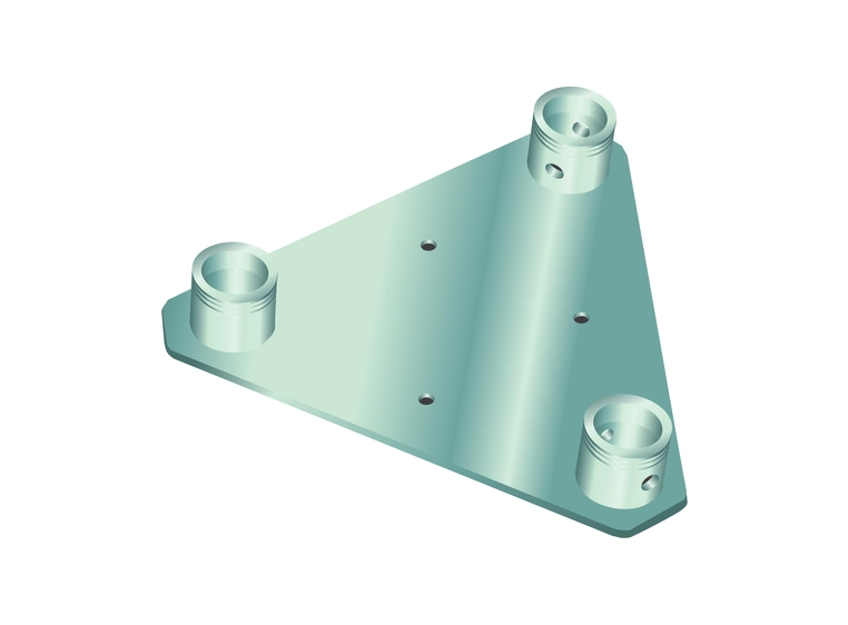 Alutruss Decolock DQ3S-WP Wall Mounting Plate black 