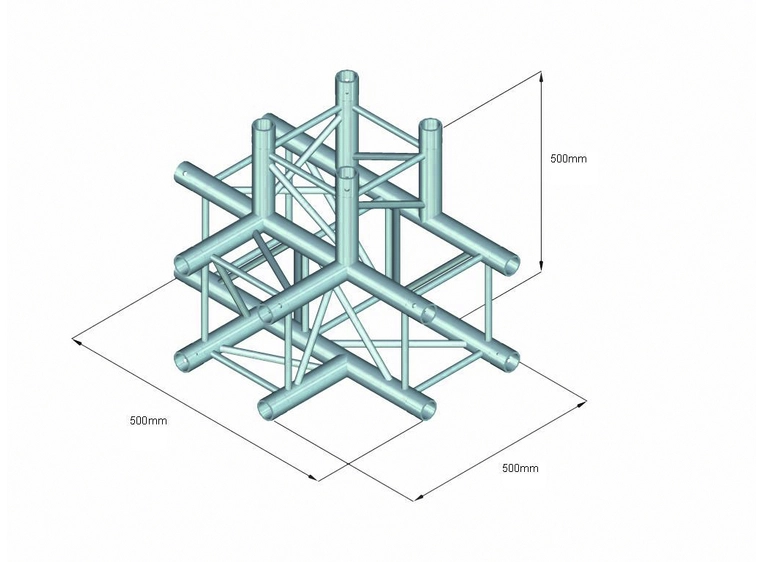 Alutruss QUADLOCK S6082T-42(50) T-Piece 4-Way 