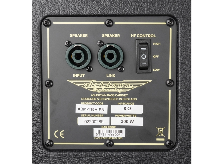 Ashdown ABM-115H-PN Lightweight 500w NEO 1x15" Basskabinett 