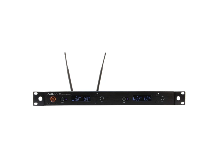 Audix R62 Trådløs mottaker, dobbel Frekvensbånd 522 MHz  586 MHz 