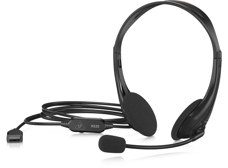 Behringer HS20 Stereo USB hodetelefon med mikrofon 