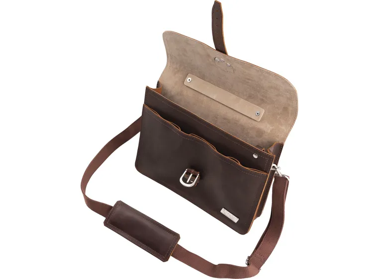 Bigsby Ltd Edition Leather Laptop Bag Brown 