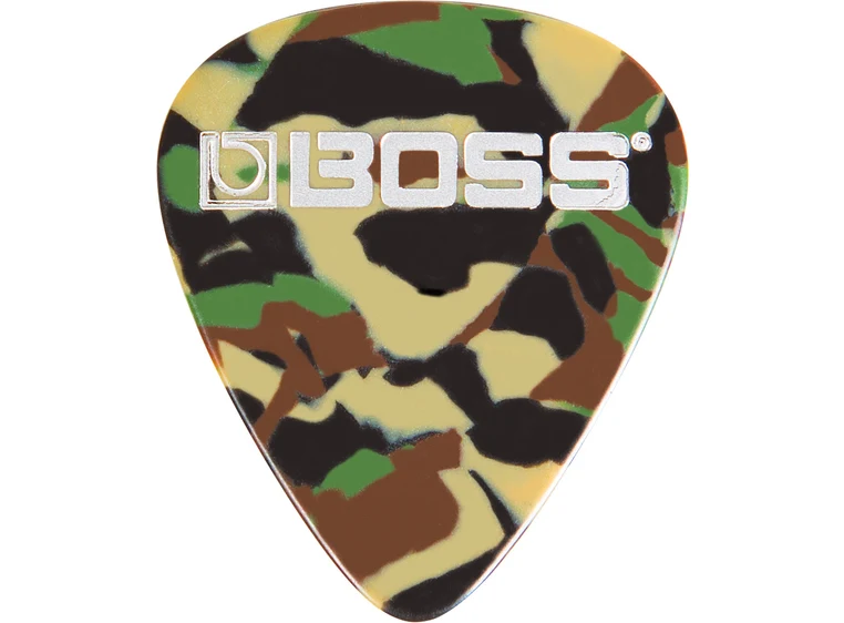 Boss BPK-12-CT Celluloid Pick Thin Camo, 12 Pack 