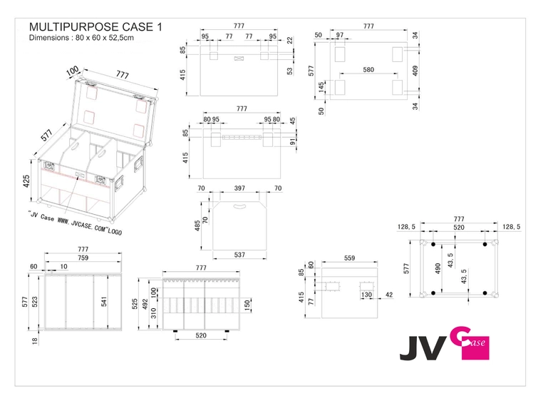 Briteq Multipurpose Case 1 for kabler og annet tilbehør 