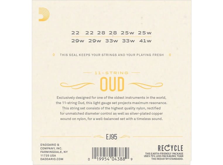 D'Addario EJ95 Oud/11-str. (sett) 022-041 
