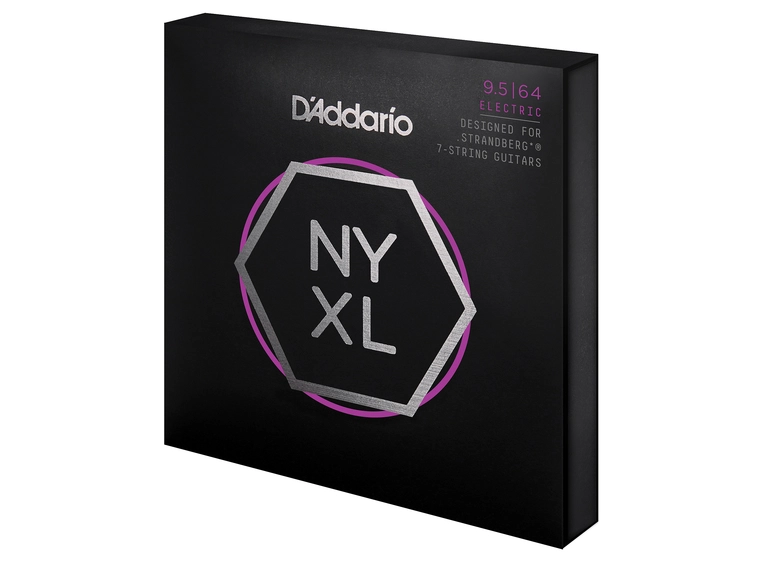 D'Addario NYXL09564SB El-gitar NYXL (0095-064) 7-string 