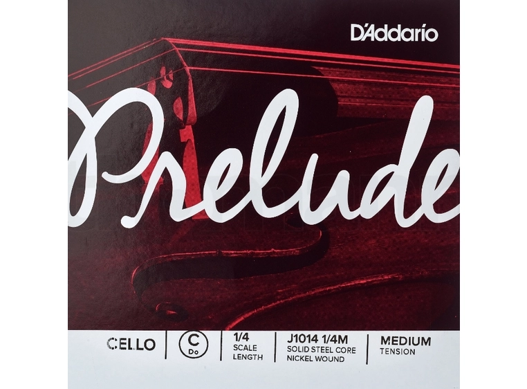 D'addario J1014 1/4M Prelude Cello C 1/4 /Medium Tension 