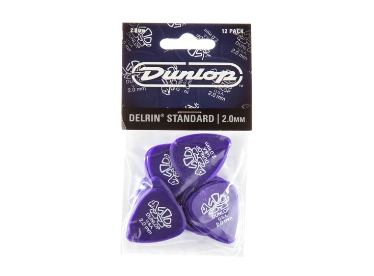 Dunlop 41P2.0 Delrin 500 Standard 12-Pack 