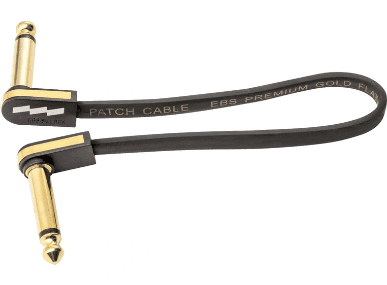 EBS PREMIUM GOLD FLAT PATCH CABLE 18 cm 