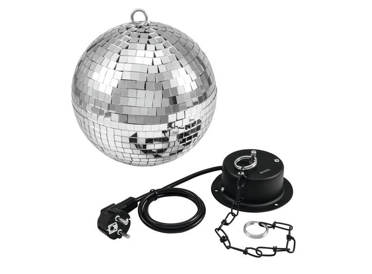 Eurolite Mirror Ball 20cm with motor & LED PST-5 QCL Spot bk 