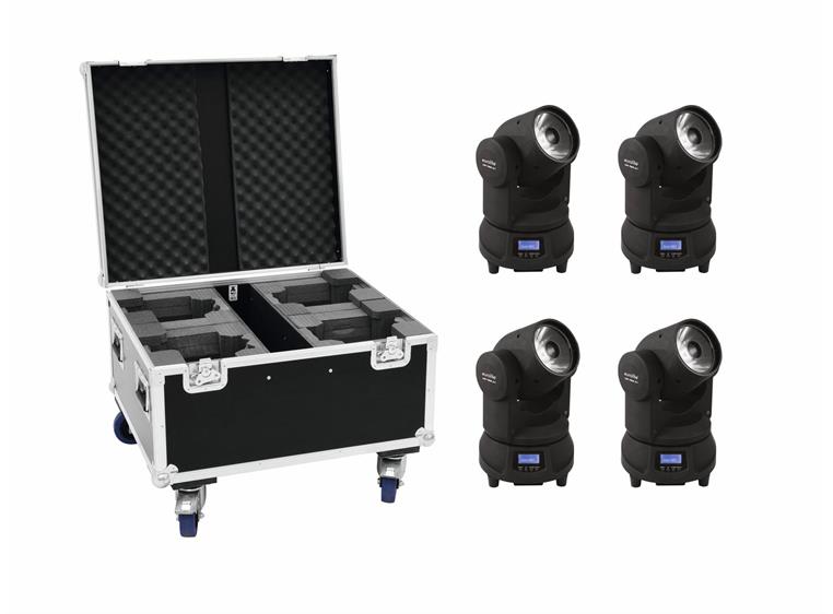 Eurolite Set 4x LED TMH-X1 Moving-Head Beam & Case