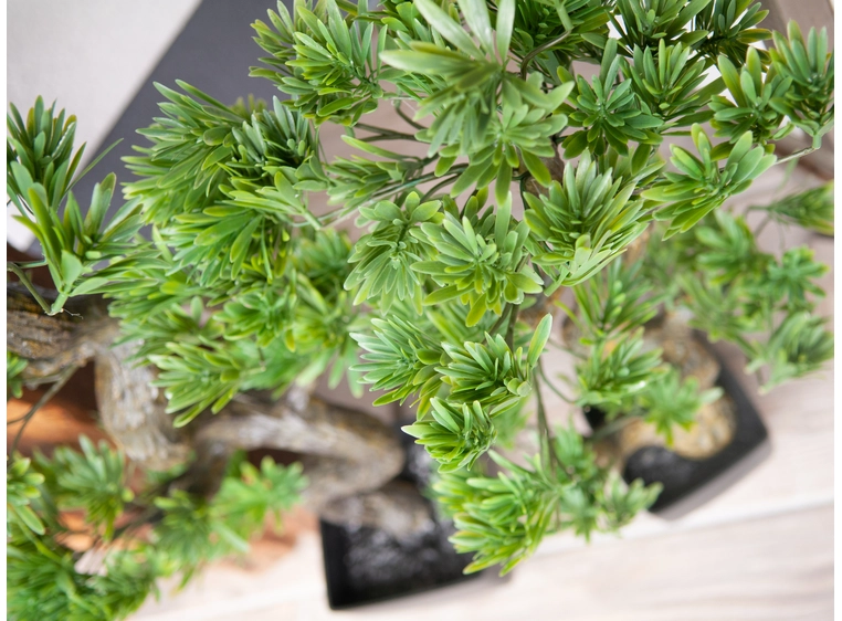 Europalms Pine bonsai artificial plant, 95cm 