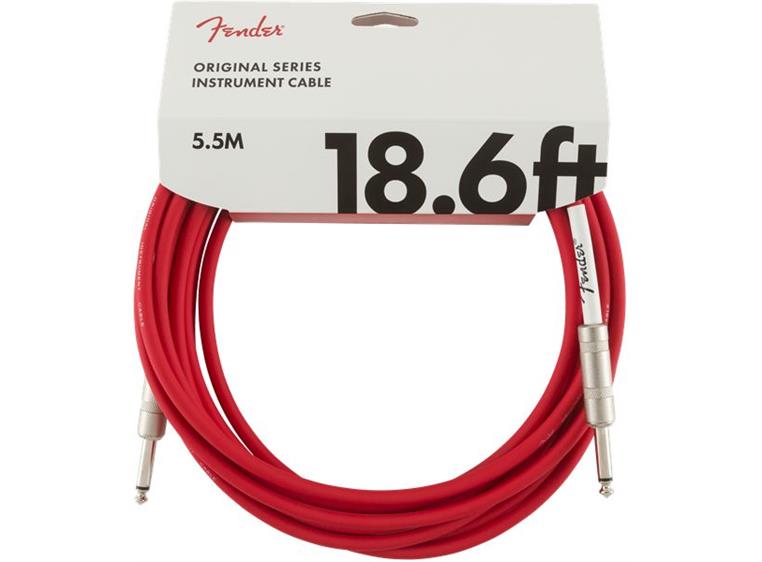 Fender Original Series Instrument Cable 18.6', Fiesta Red