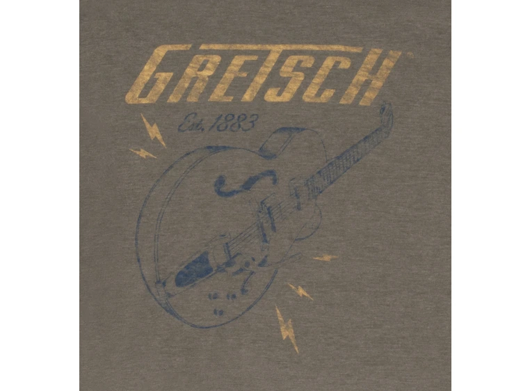 Gretsch Lightning Bolt T-Shirt Brown S 