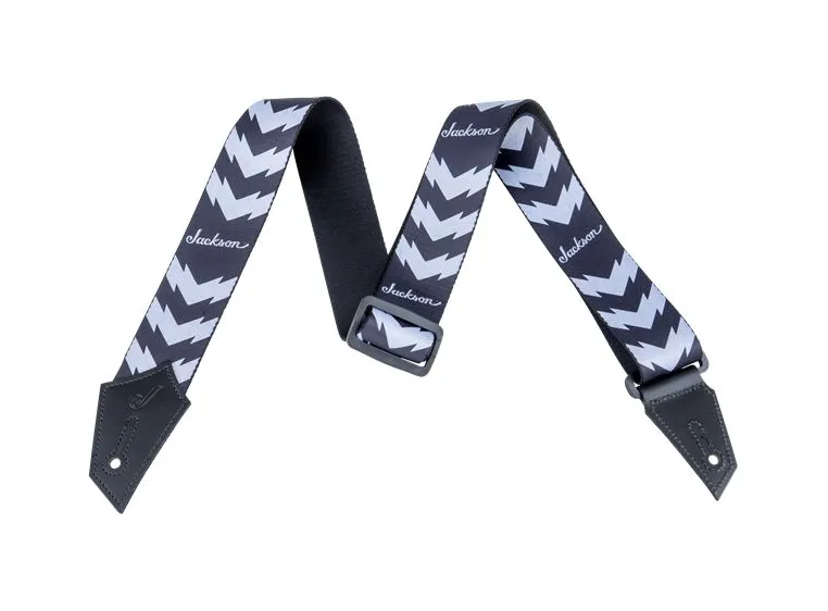 Jackson Strap with Double V Pattern Black/White 