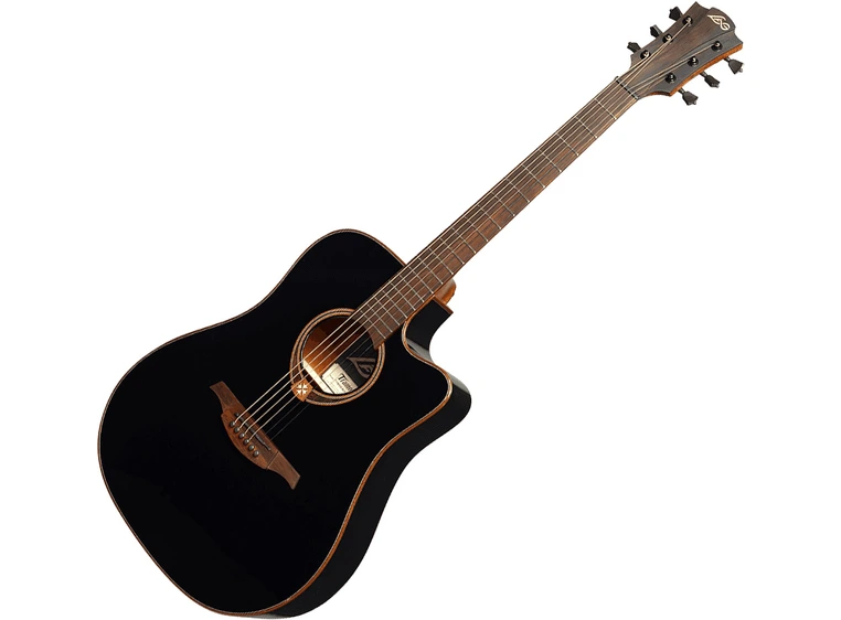 Lag Guitars GLA T118DCE-BLK 