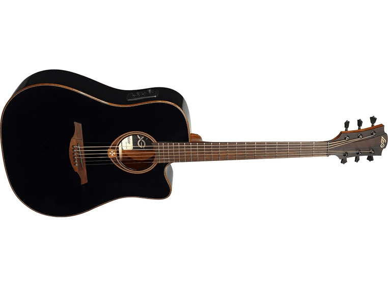 Lag Guitars GLA T118DCE-BLK 