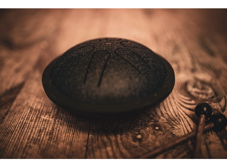 Meinl Sonic Energy MSTD2NB Mini Steel Tongue Drum,A Major,Navy Blue 