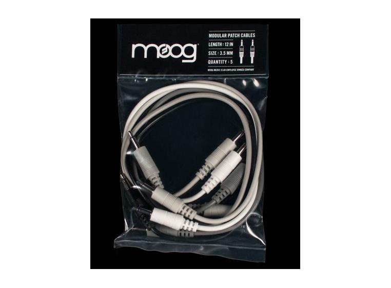 Moog Mother-32 12"Cables 5 stk Patchkabler for Mother-32 og andre