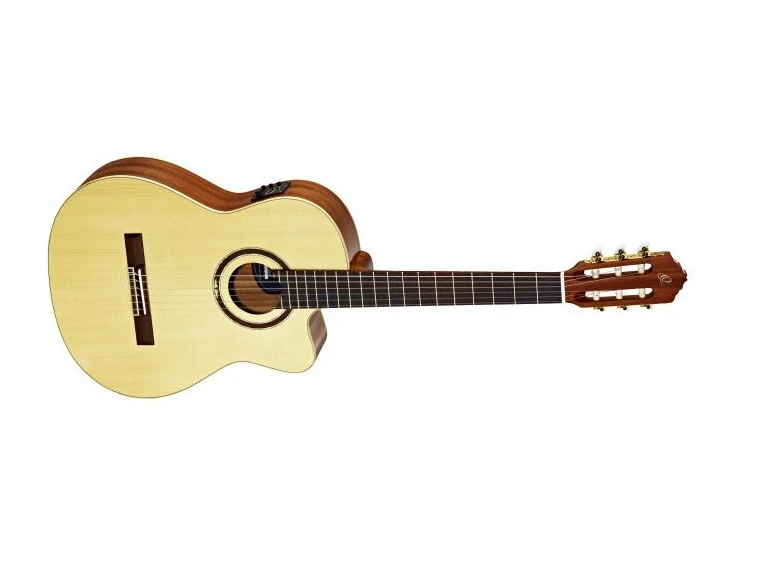 Ortega RCE138SN Klassisk gitar 4/4 med mik, Slim neck 