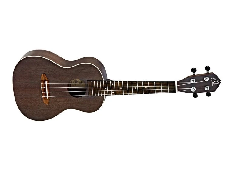 Ortega RUCOAL Concert ukulele Earth, See Thru Black 