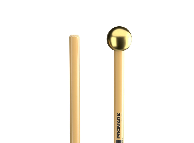 Promark SU13R SPYR Mallet Bells Medium Brass, Rattan 