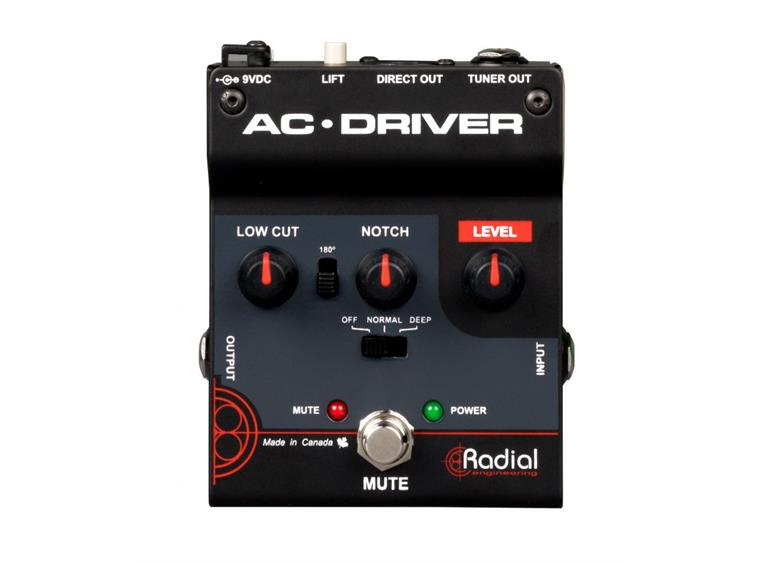 Radial AC-Driver Compact acoustic preamp