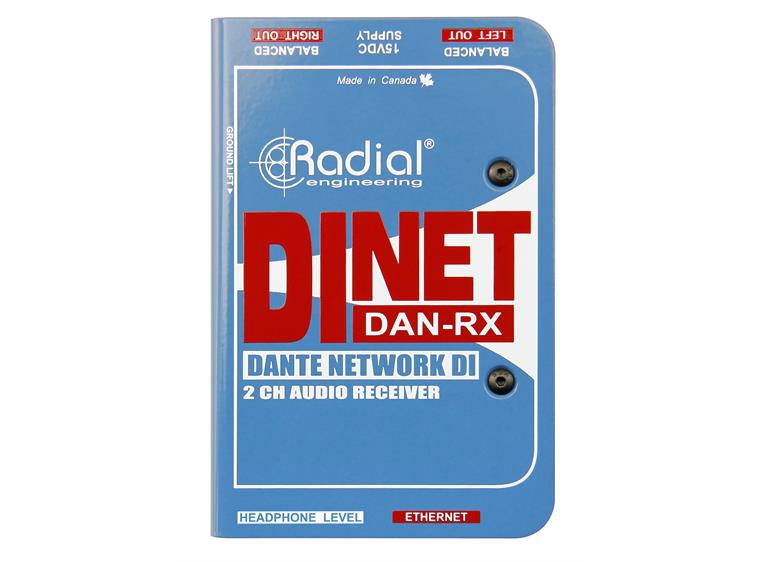 Radial DiNET DAN-RX Dante receiver