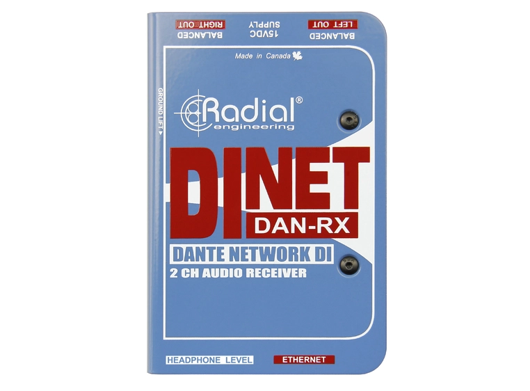 Radial DiNET DAN-RX Dante receiver 