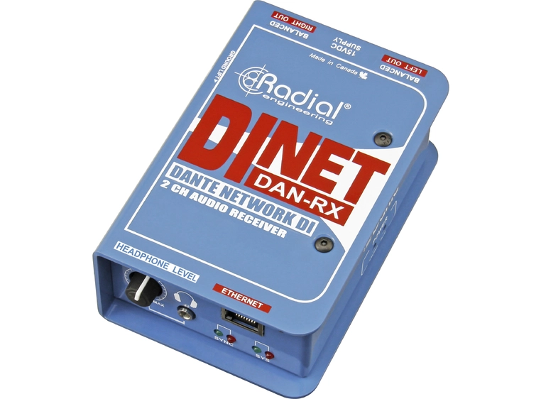 Radial DiNET DAN-RX Dante receiver 