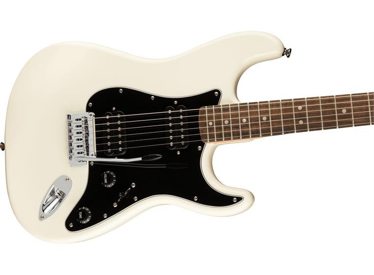 Squier Affinity Series Stratocaster HH Olympic White, Black Pickguard, Laurel