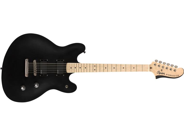 Squier Contemporary Active Starcaster, Flat Black, MN